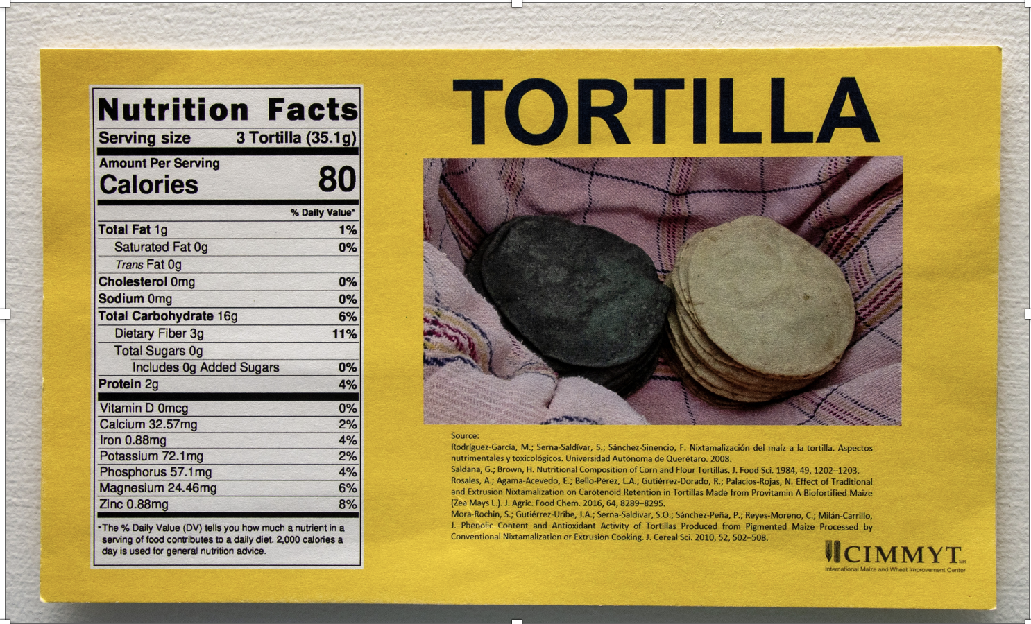 La tortilla es ligera y nutritiva, y el CIMMYT impulsa su futuro a través de la investigación en maíz. (Infografía elaborada por el Laboratorio de Calidad de Maíz de CIMMYT. Foto: Jenifer Morales/CIMMYT)